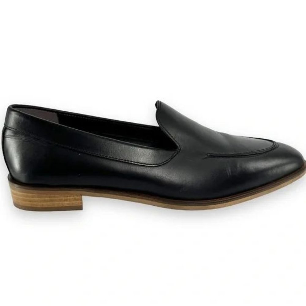 Elegant Black Leather Loafers for Women